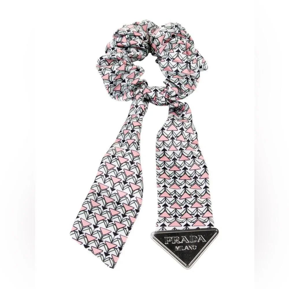 Prada NIB Dubai Catwalk Hair Scarf Scrunchie
